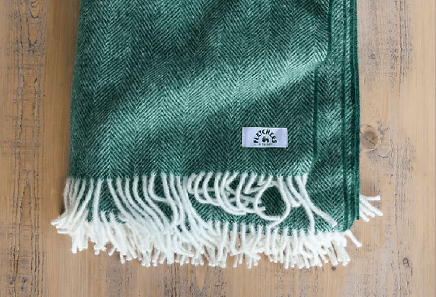 Green Wool Blanket | Products | Fletchers on the Farm